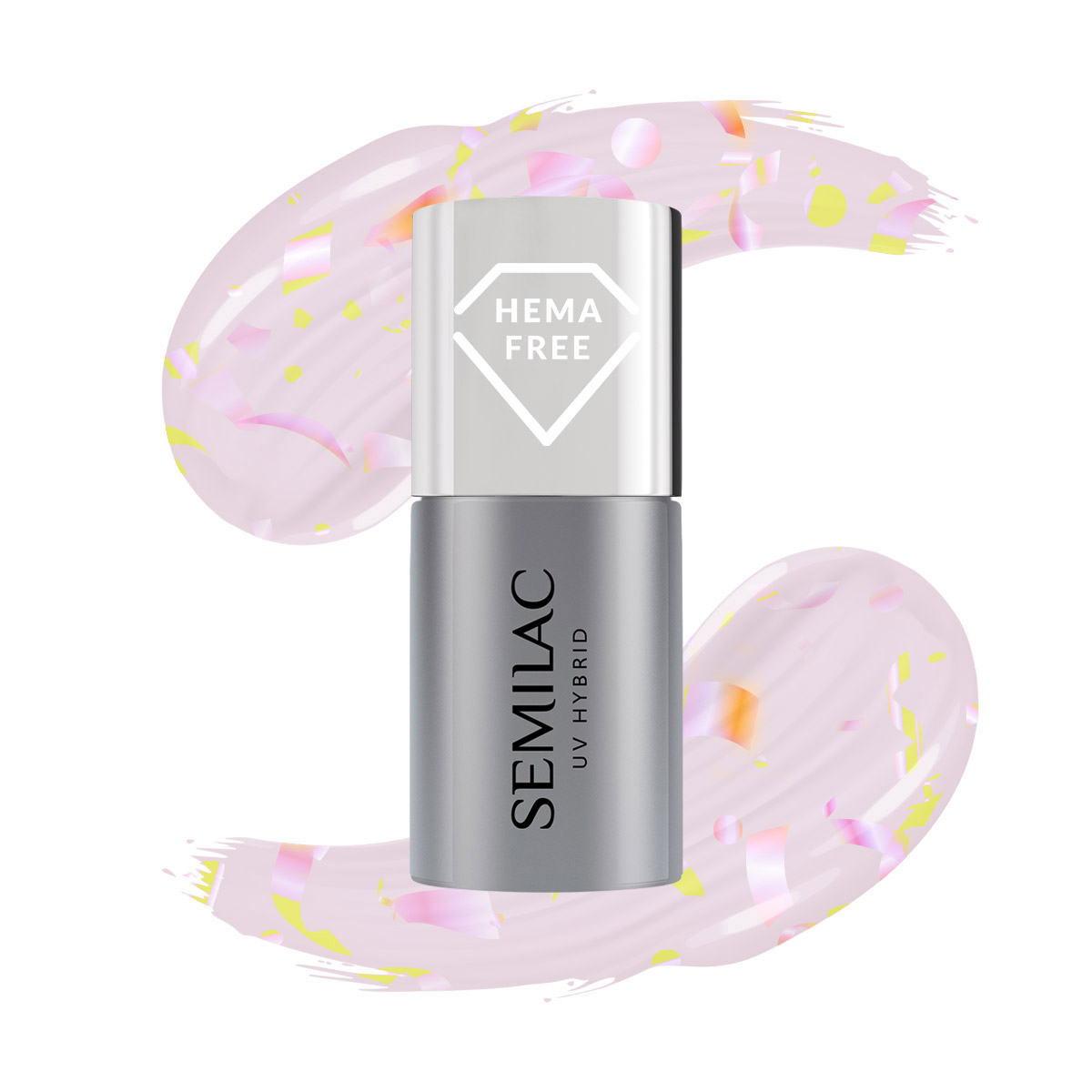 SEMILAC TOP - HEMA FREE - fixálásmentes Matte Peach Galaxy No.T26 7ML