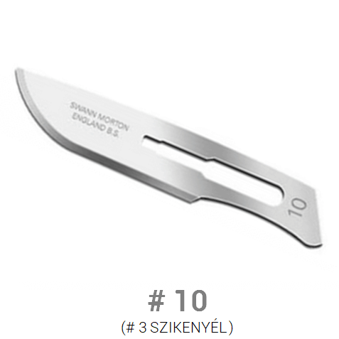 Swann-Morton steril szénacél szikepenge #10 méret (1db)