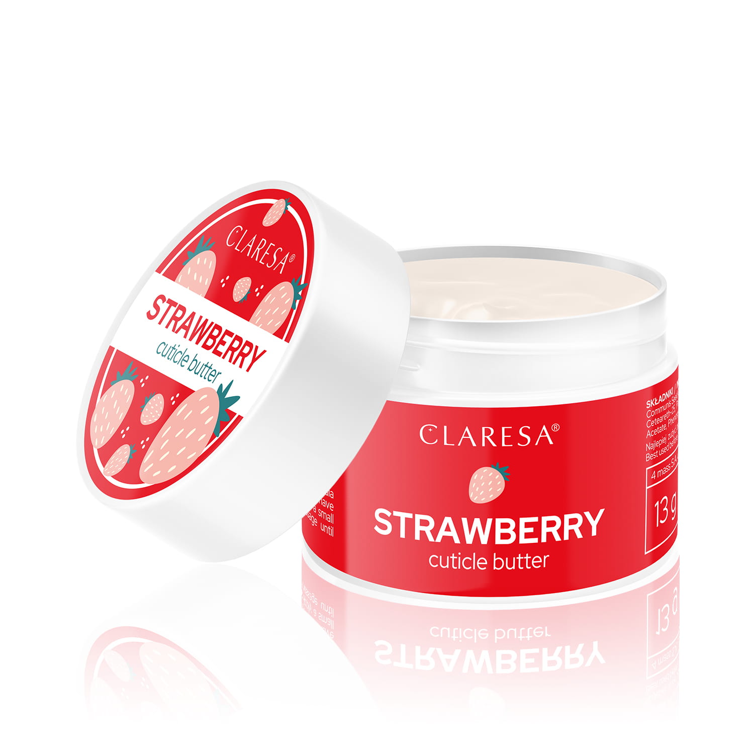 CLARESA Körömbőr ápoló krém 13g - Strawberry