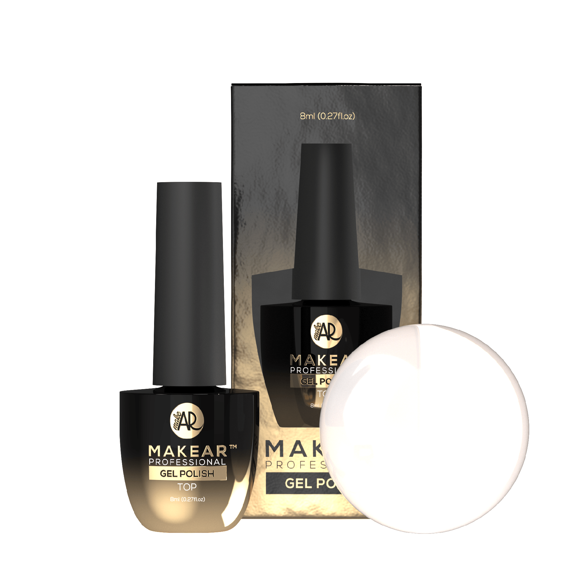 MAKEAR No Wipe Top 8 ml - MILKY