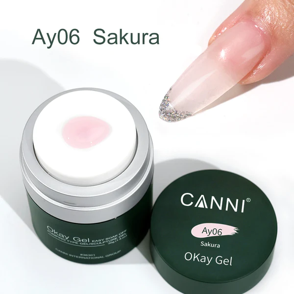 CANNI OKay Gel UV/LED építőzselé 30g - Ay06 Sakura