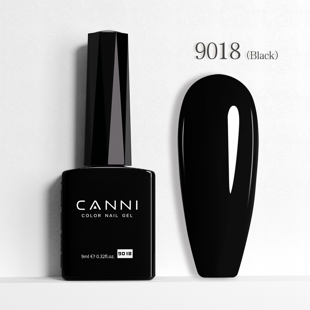 CANNI HEMA FREE UV/LED gél lakk 9ml No.9018 black