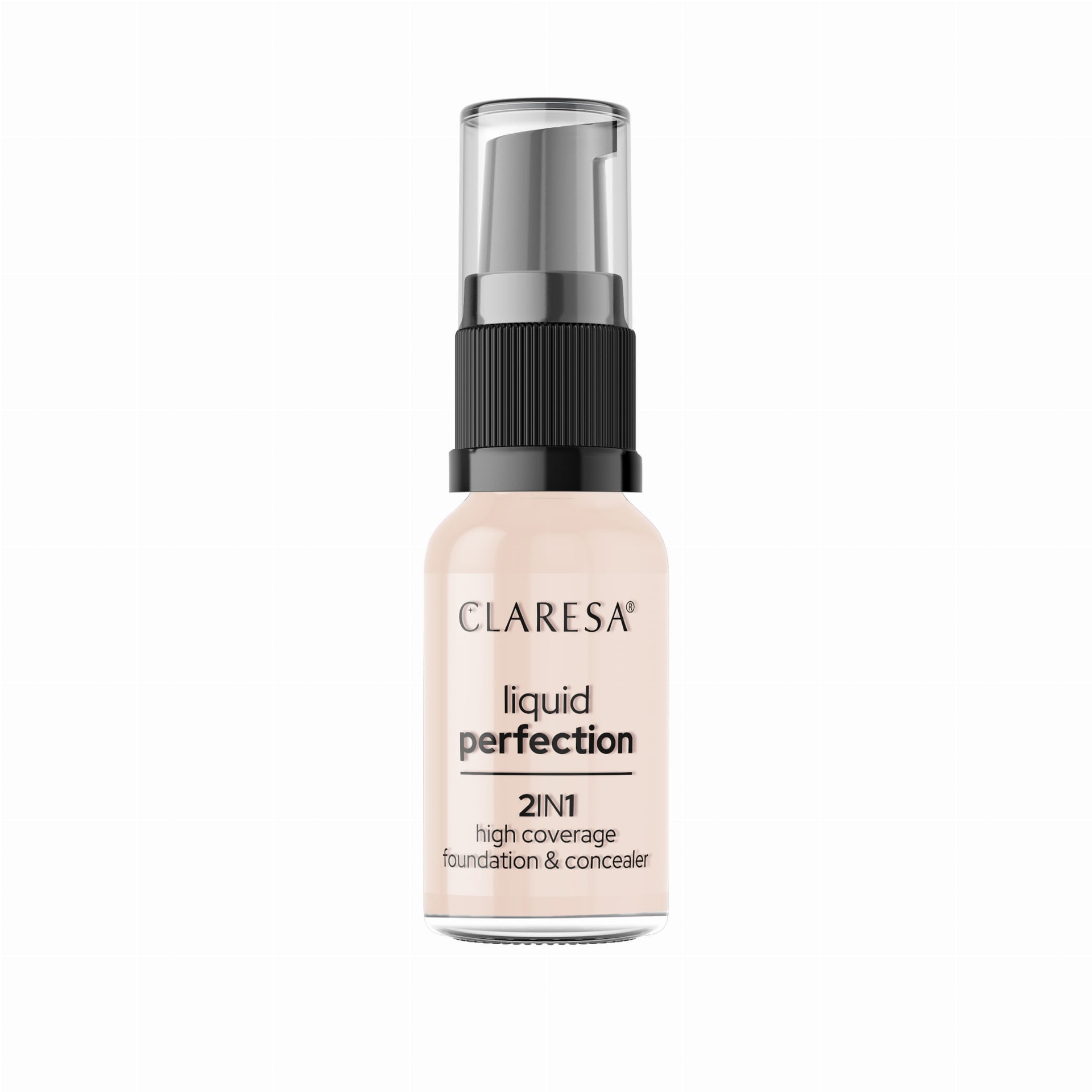 CLARESA Liquid Perfection 2in1 hidratáló és alapozó 34g No.101 Light