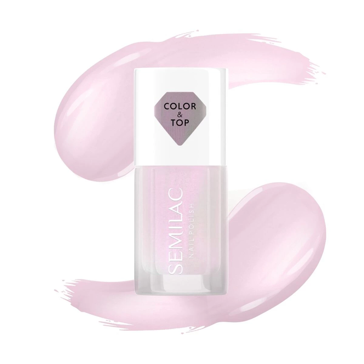 Nail Polish/Top 2in1 - 7 ml - Pink Glow