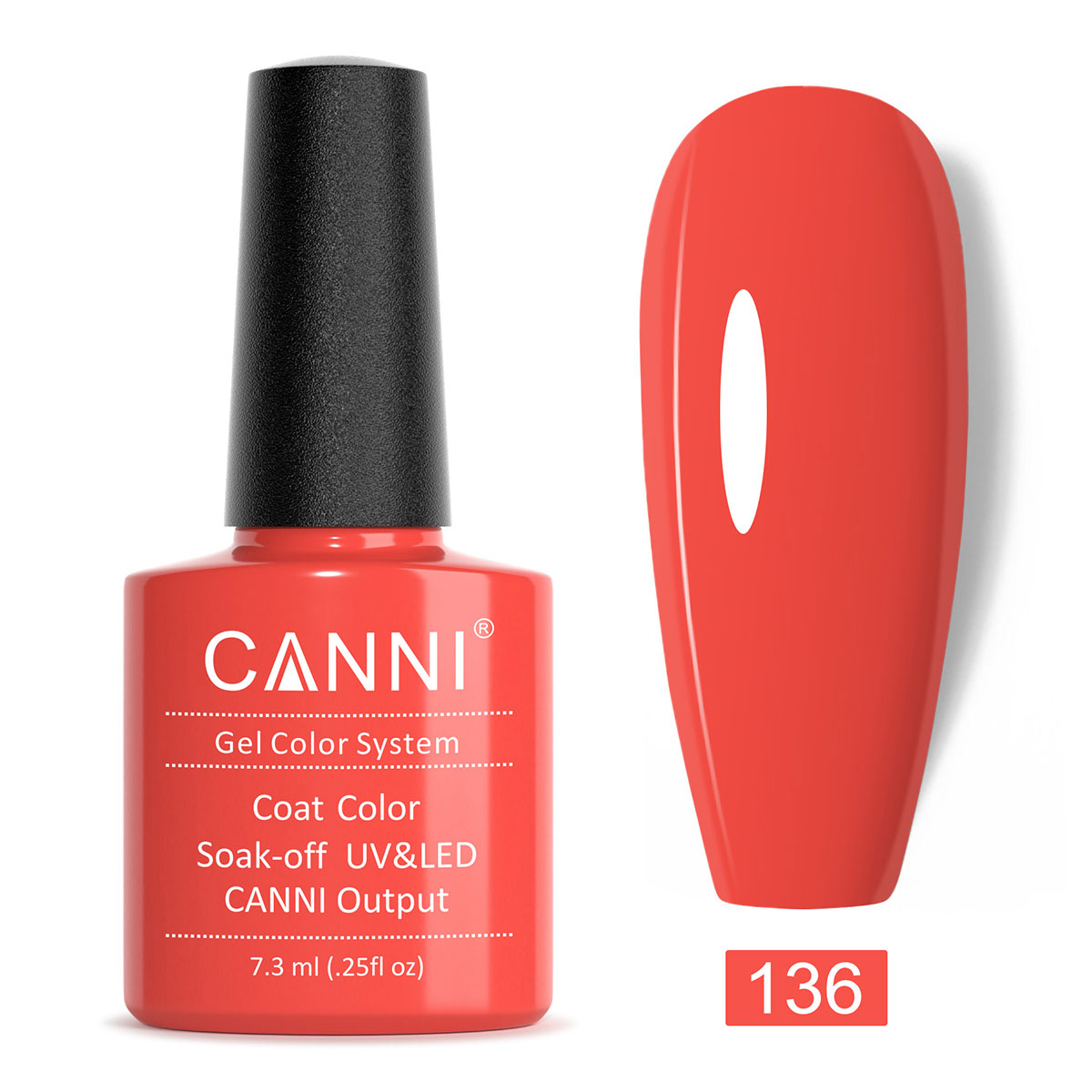 CANNI UV/LED gél lakk 7.3 ml No.136