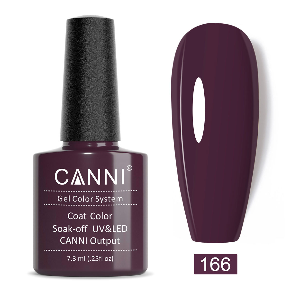 CANNI UV/LED gél lakk 7.3 ml No.166