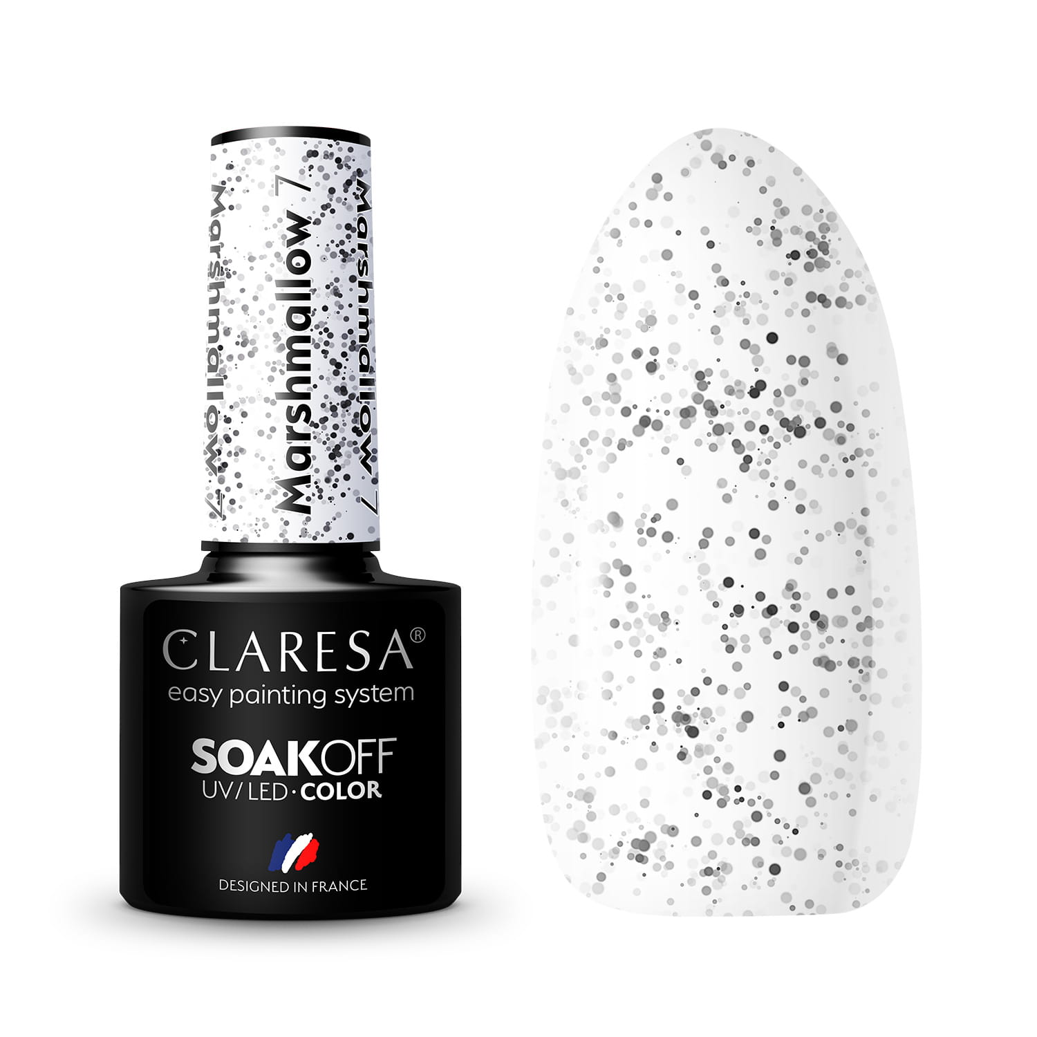CLARESA UV/LED gél lakk 5g - MARSHMALLOW 7