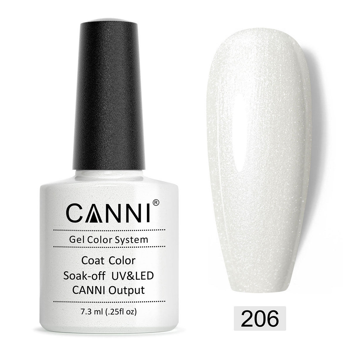 CANNI UV/LED gél lakk 7.3 ml No.206