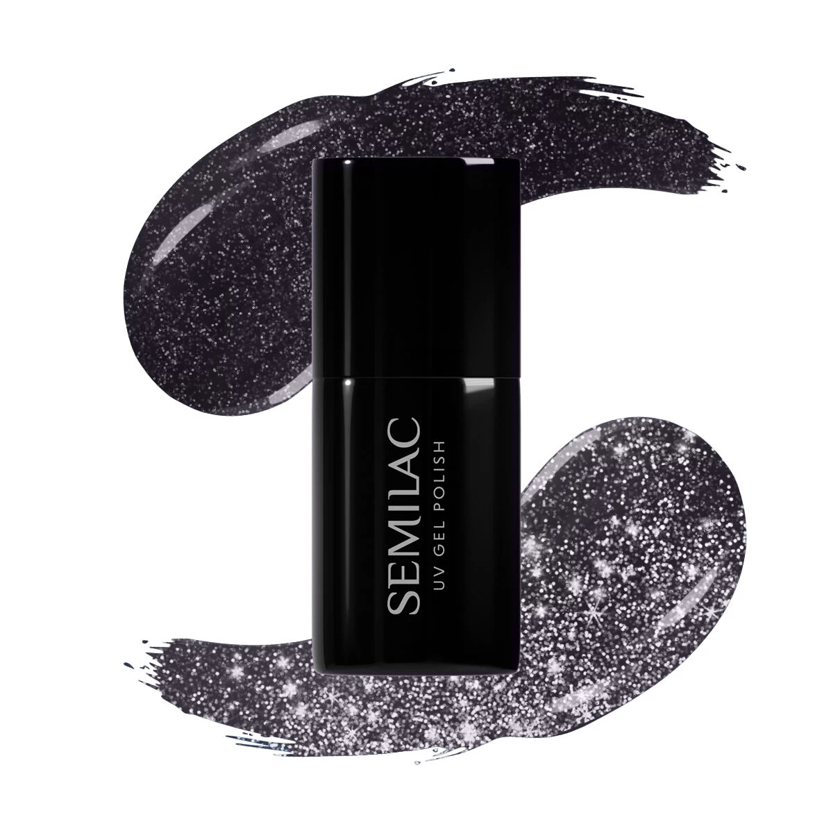 SEMILAC UV/LED Gél Lakk 7ml - 399 - HEMA FREE - Dark & Spark