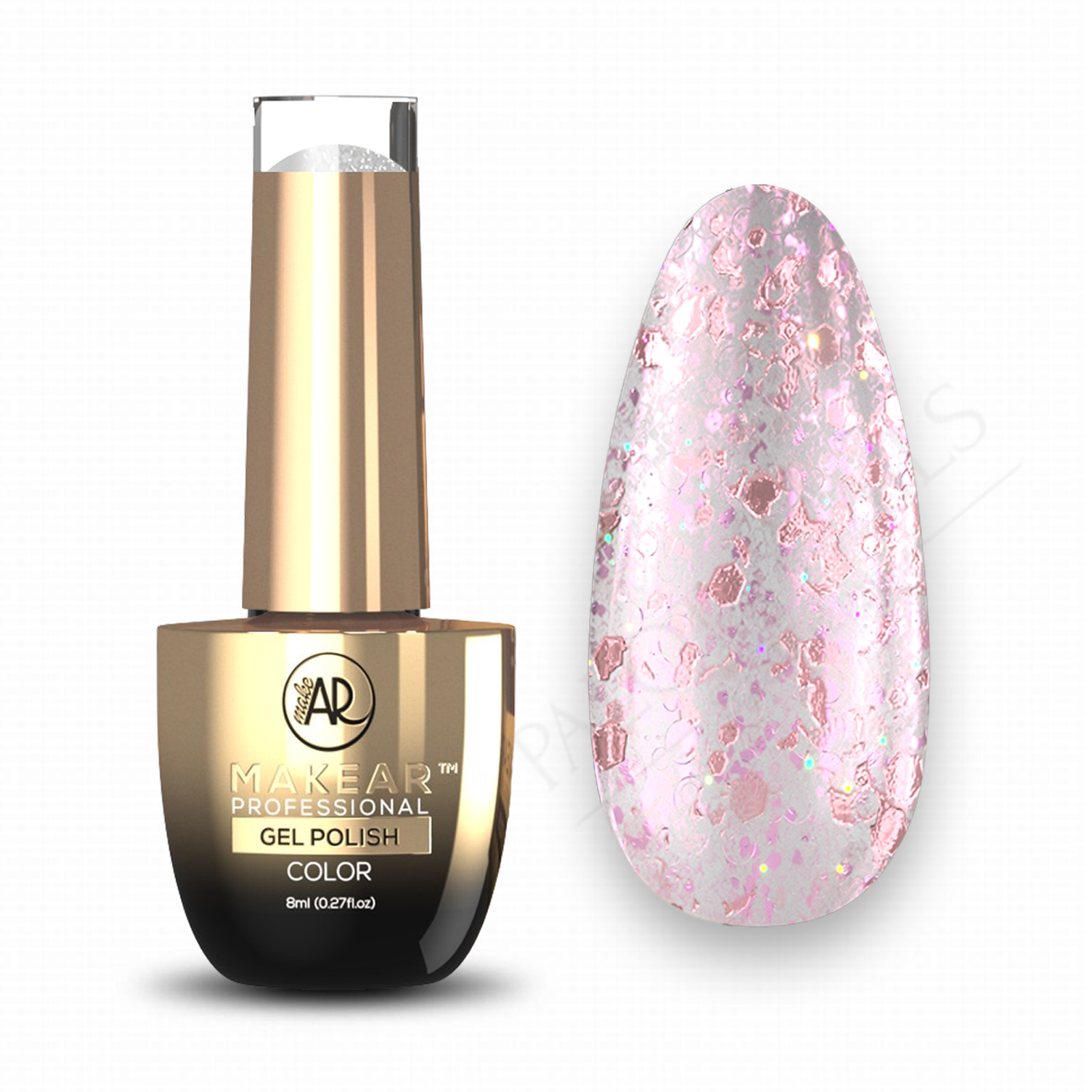 MAKEAR STELLAR Gel Polish 8ml No.S55 Pink aurora