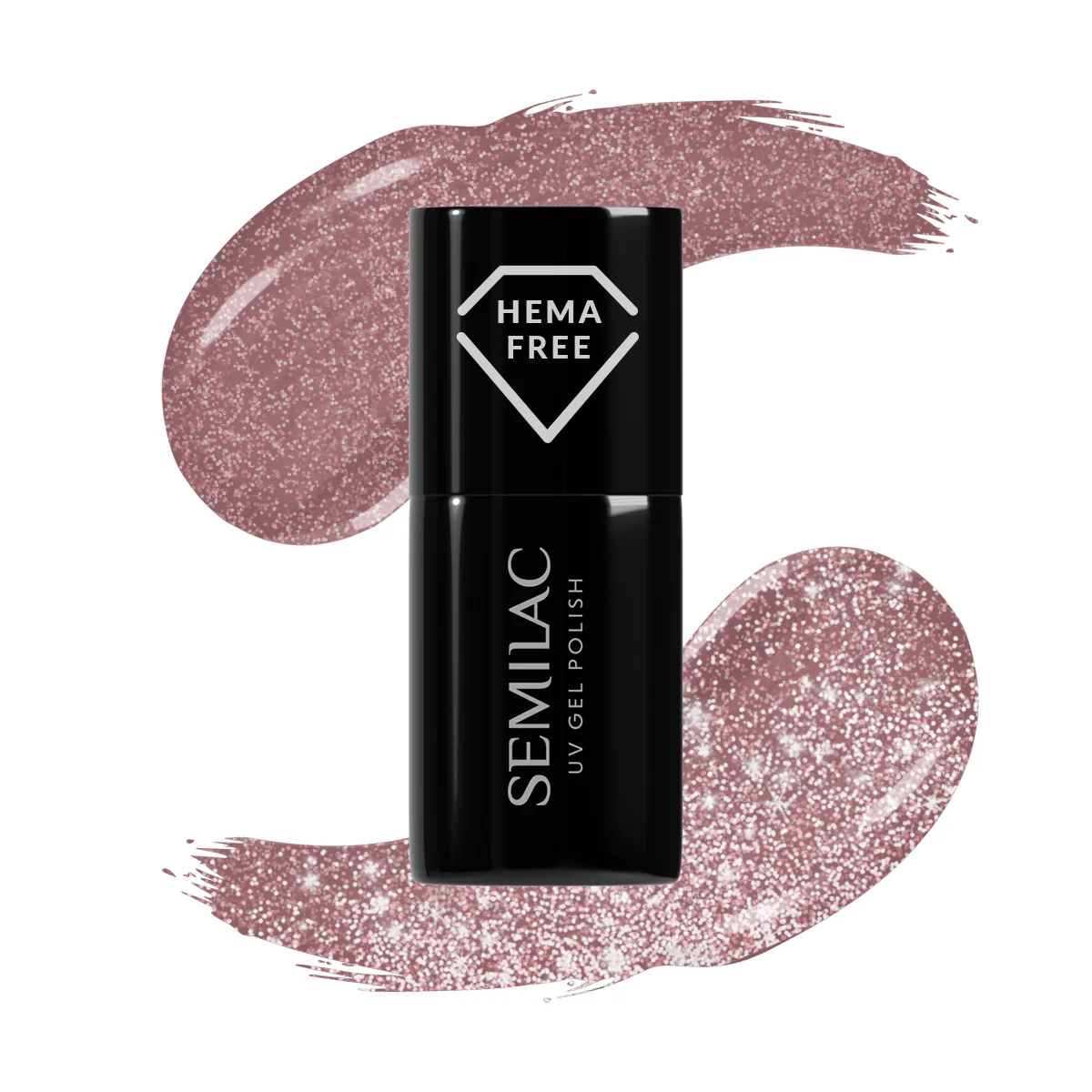 SEMILAC UV/LED Gél Lakk 7ml - 395 - HEMA FREE - Dawn till Dusk