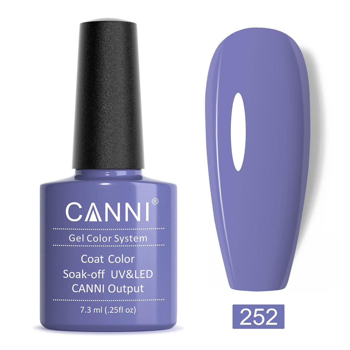 CANNI UV/LED gél lakk 7.3 ml No.252