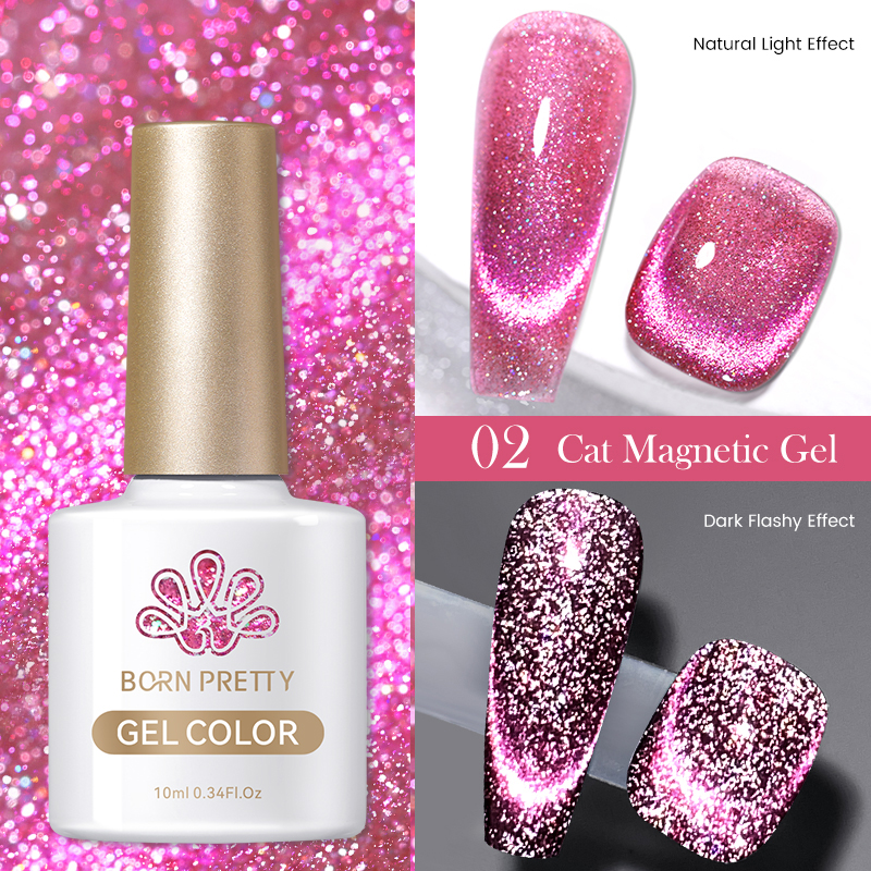 Born Pretty Cat Magnetic UV/LED gél lakk 10 ml - CM02