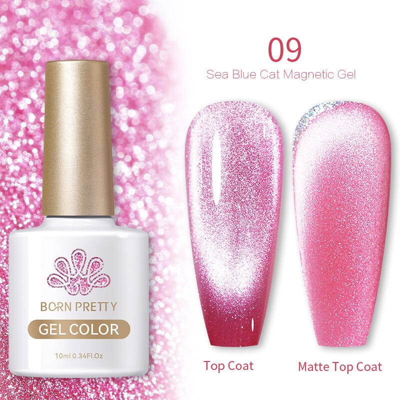 Born Pretty Sea Blue Cat Magnetic UV/LED gél lakk 10 ml - SB09