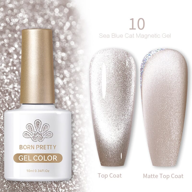 Born Pretty Sea Blue Cat Magnetic UV/LED gél lakk 10 ml - SB10