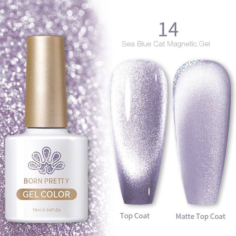 Born Pretty Sea Blue Cat Magnetic UV/LED gél lakk 10 ml - SB14