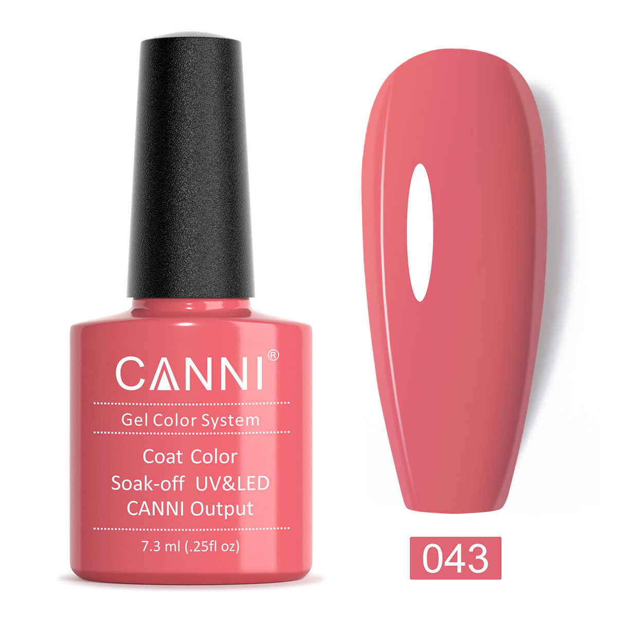 CANNI UV/LED gél lakk 7.3 ml No.043