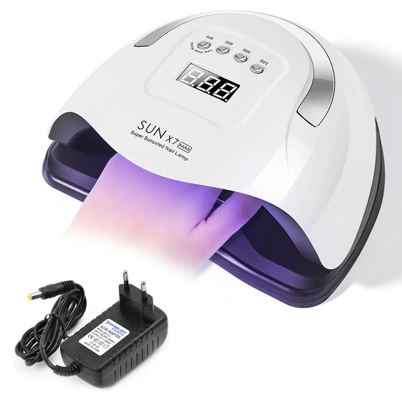 Clous de lampe UV LED 150 Watt - SUN X7 MAX - 57LED - Ongle - Lampe LED UV  - blanc 